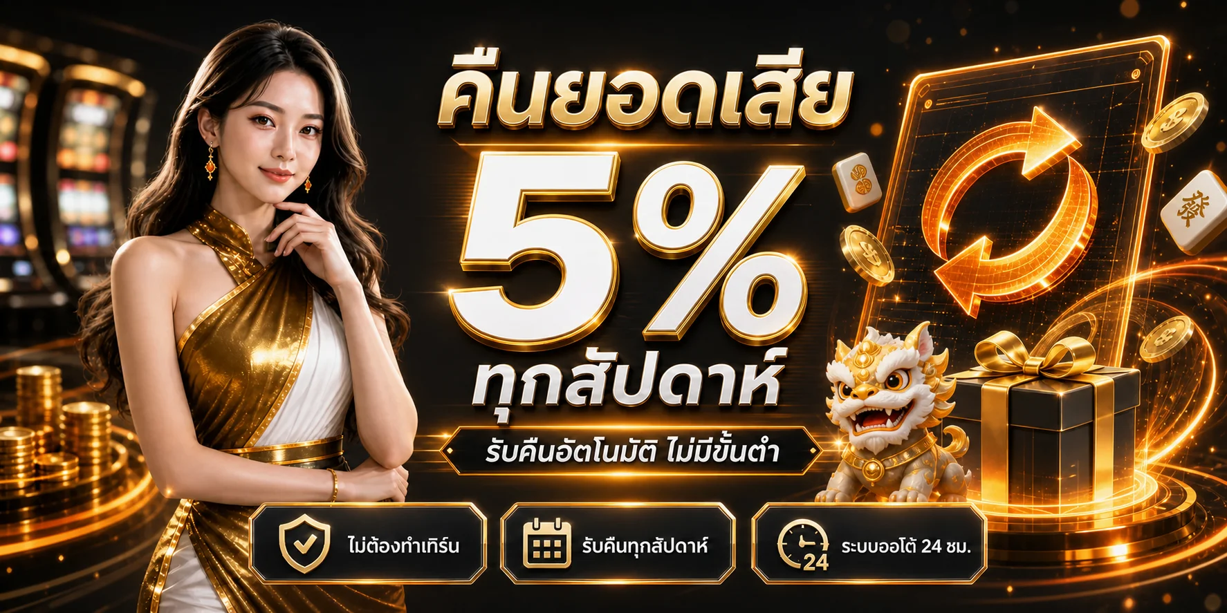 สิทธิ์คืนยอดเสีย GRAND789 รายสัปดาห์บนระบบอัตโนมัติ